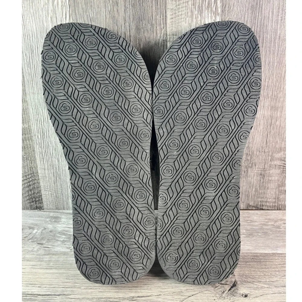 The Healing Sole Original Black Flip Flop Sandals Womens 12 Mens 10.5 Recovery